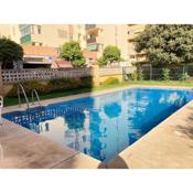 1 hab, terraza, piscina, parking