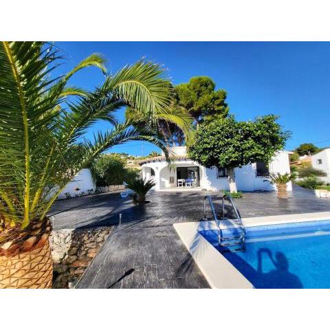 3 bedrooms villa with private pool enclosed garden and wifi at Teulada 1 km away from the beach