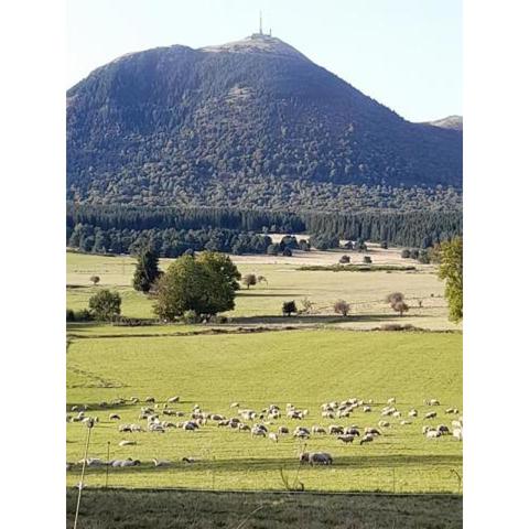 A 5 mns du Puy de Dôme avec Vue imprenable Studio rez de jardin 24m2 neuf à Laschamps