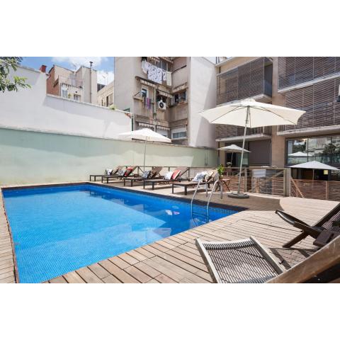 Apartment Barcelona Rentals - Gracia Pool Apartments Center