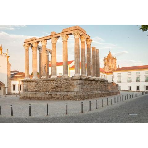 Apartment in front of the Roman temple