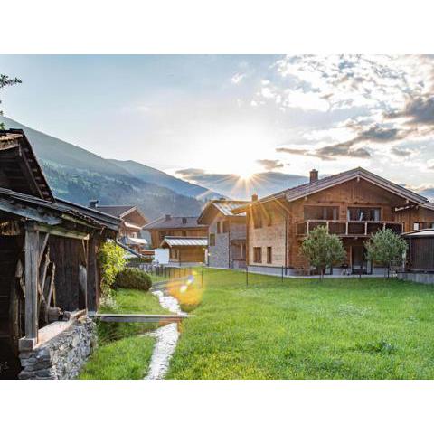 Apartment in Wald im Pinzgau with a fireplace