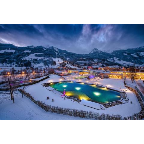 Appartement Hotel Panorama-im Bademantel direkt in die Alpentherme