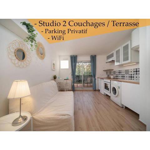 Appartement tout équipé terrasse parking privatif