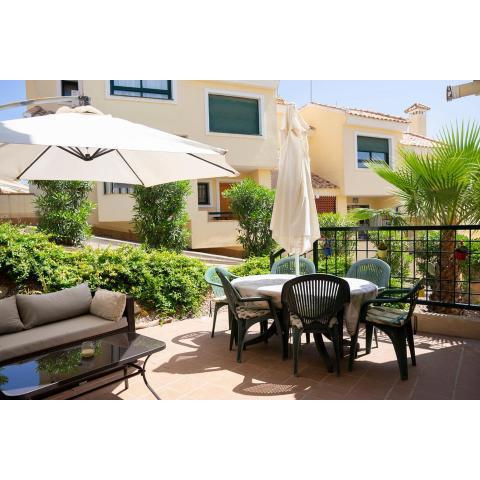 Beautiful Townhouse with views over the communal pool close to Campoamor Golf Course