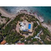Black Diamond Beachfront Pool Villa Pasithea in Sounio, Athens