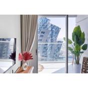 Boho 1-bedroom apt with Canal view and pool 5min walk Dubai mall