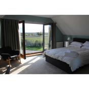 Boutique double room with country village views