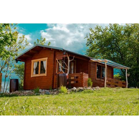 Cozy wood hut on the farm