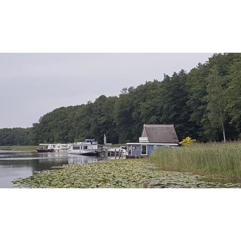 Hausboot Mirabella am Müritz Nationalpark Festanliegend