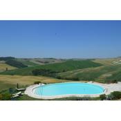 Holiday apartment with swimming pool, strade bianche, swimming pool, view