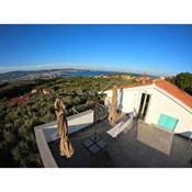 House among olive trees with a sea view 1