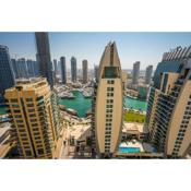 JBR, 2-bedroom, next to beach, full marina view