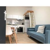 Joli F2, 1 chambre et mezzanine, 15mn de Paris, parking gratuit