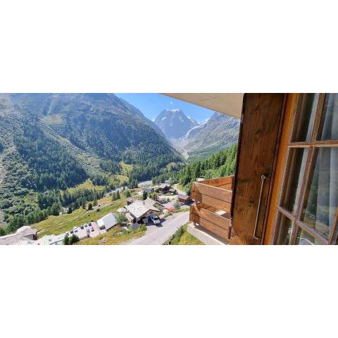 Le Panorama - Appartement à Arolla face aux montagnes à 150m des pistes