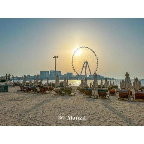 Manzil - Lavish 3BR in JBR with Sea Views and 5 min walk to beach