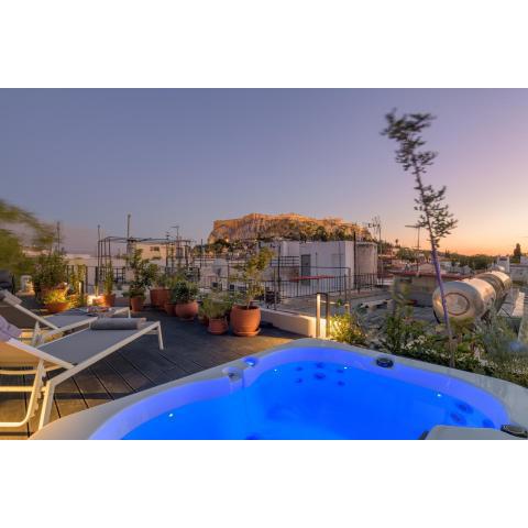 Meno Suite with Private Terrace - Jaccuzzi, Acropolis View