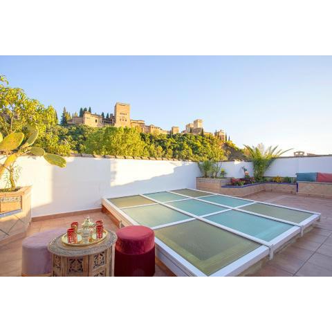 Morayma House Terrace with views to Alhambra