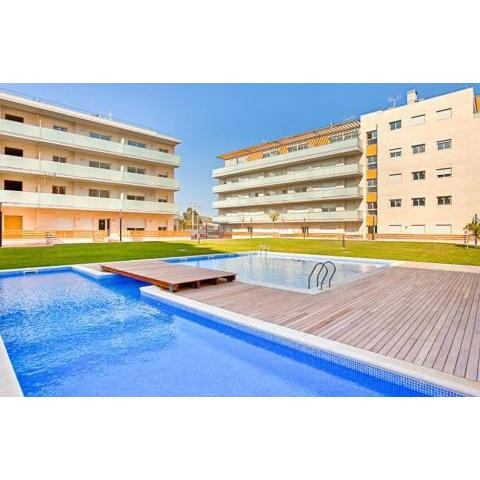 NEW! Apartamento con 2 piscinas, parque infantil, a 1 min de la playa