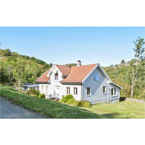 Nice home in Farsund with 4 Bedrooms and WiFi