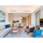 Palm Stays - High Floor Stylish 1BR Address Harbour- Pool - GYM