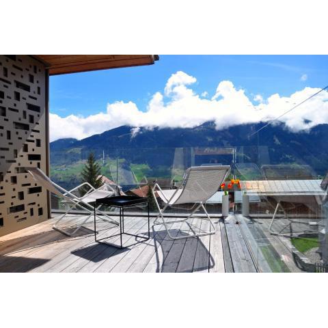 Panoramic Ecodesign Apartment Obersaxen - Val Lumnezia I Vella - Vignogn I near Laax Flims I 5 Swiss stars rating