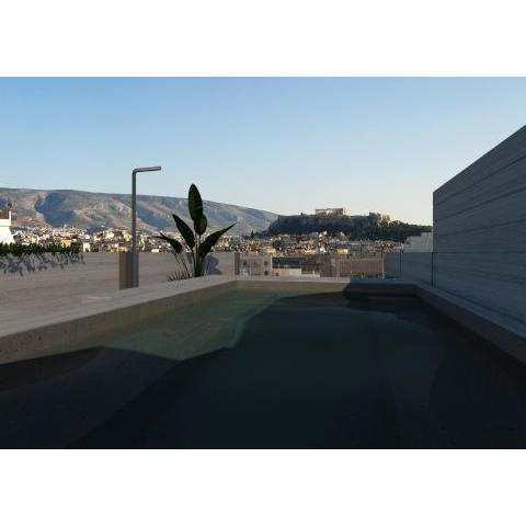 Penthouse with Private Pool & Acropolis View