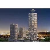 sea and lake view, modern building, luxurious furniture, residential complex, top floor