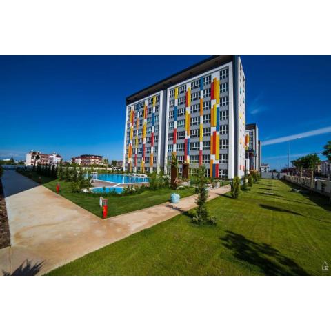 Selin's apartment with pool view