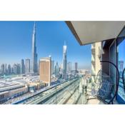 Spectacular Burj Khalifa and Fountain Views on 32nd floor