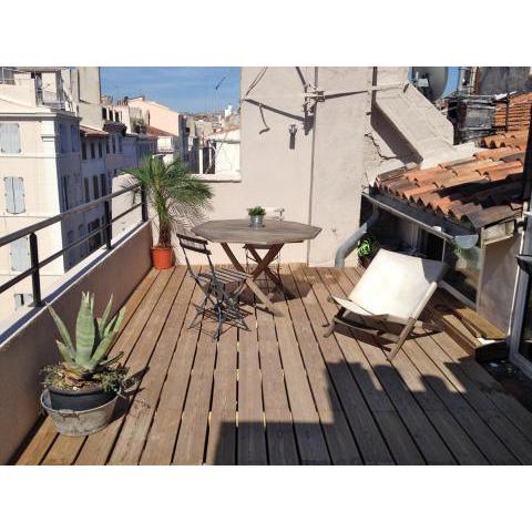 Studio Toit terrasse Vieux Port