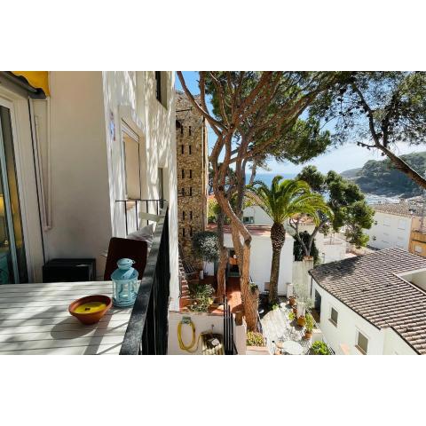 Tamariu Roca Rubia 1- cozy terrace and balcony with views of the seavilla