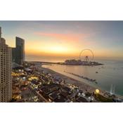 Upgraded 2-Bedroom Suite with Sea and Sunset View in JBR, Rimal