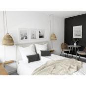 Zentrales strandnahes Design-Apartment mit Balkon und Parkplatz